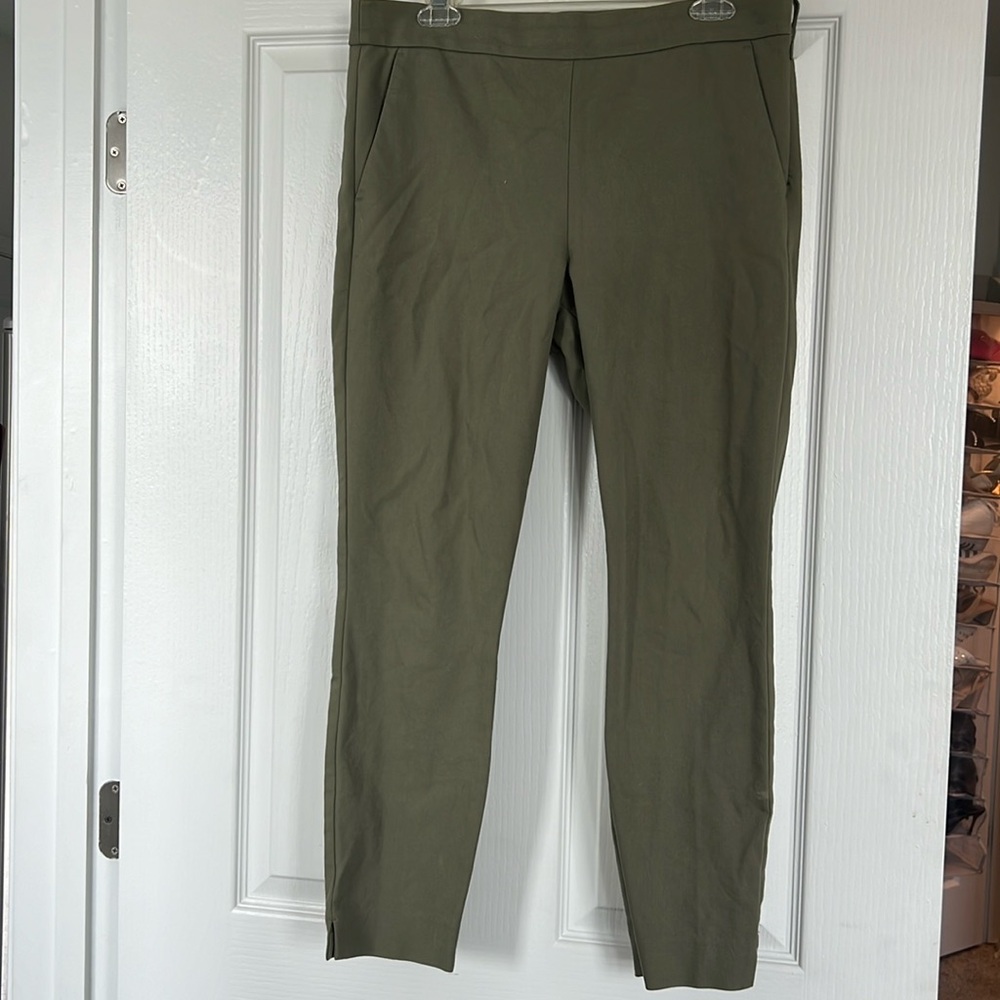 Green ankle length trouser pants - 8